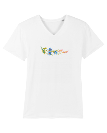 Motiv românesc - Albăstrele cu spice 1. White
