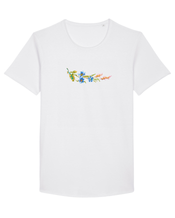 Motiv românesc - Albăstrele cu spice 1. White