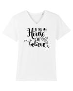Crede Tricou mânecă scurtă guler V Bărbat Presenter