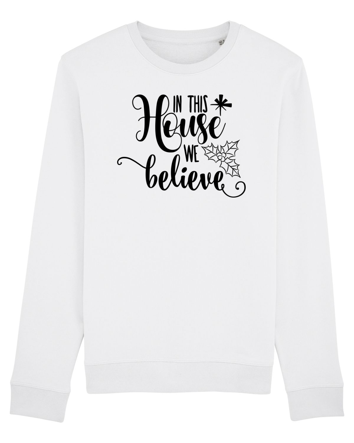 Bluză mânecă lungă Unisex Rise White