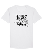 Crede Tricou mânecă scurtă guler larg Bărbat Skater