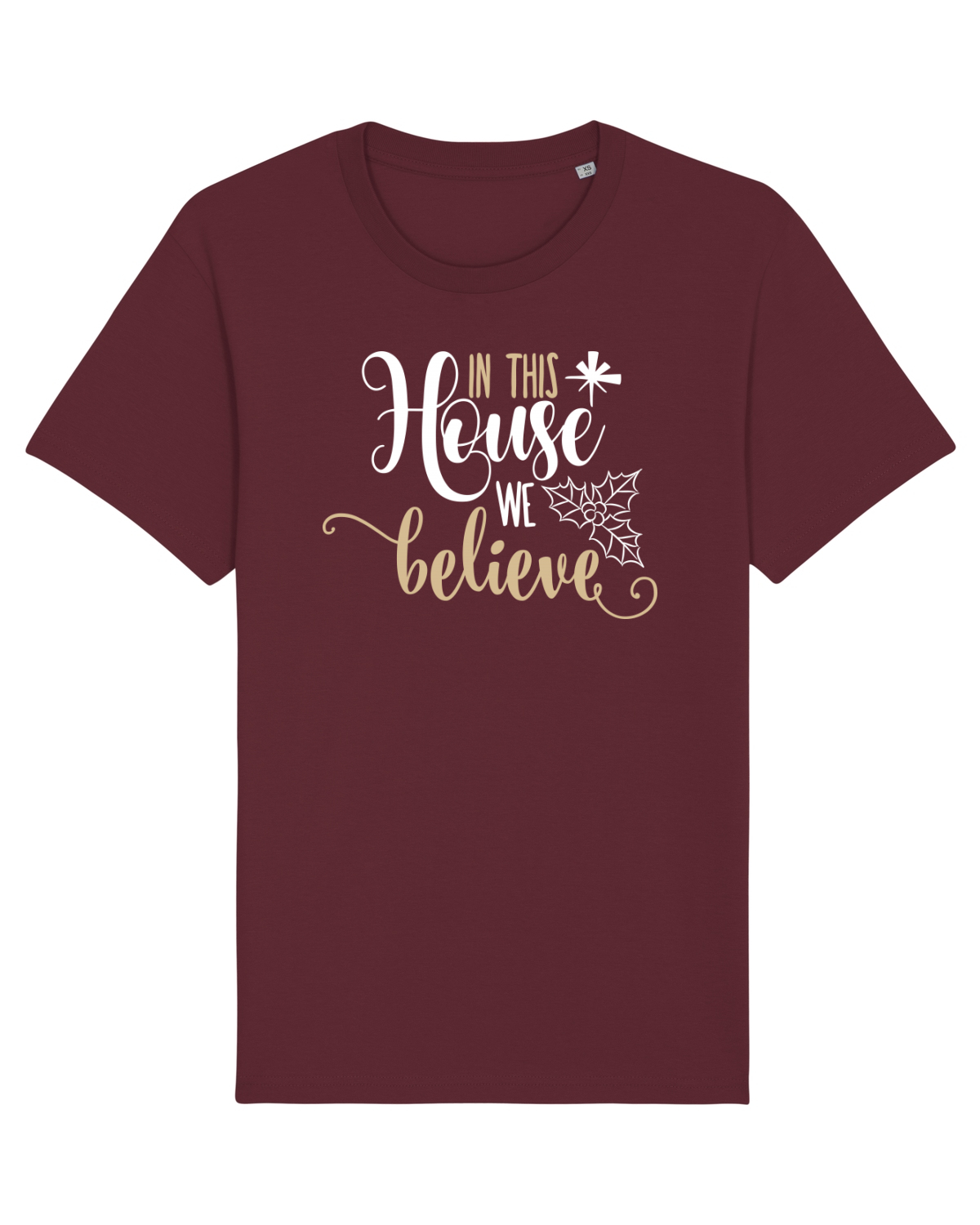 Tricou mânecă scurtă Unisex Rocker Burgundy