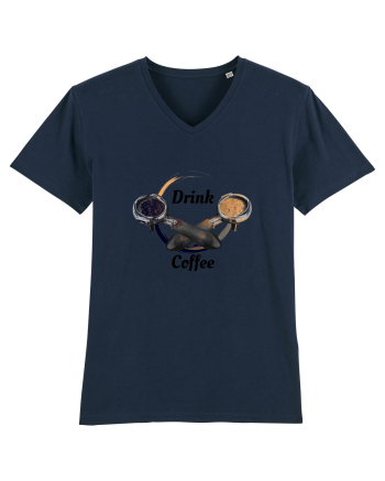 Drink Coffee French Navy