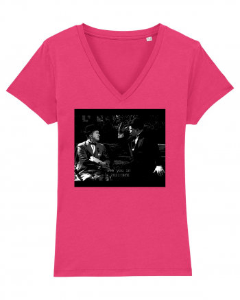 Laurel and Hardy T-Shirt Raspberry