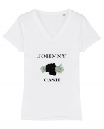 johnny cash Tricou mânecă scurtă guler V Damă Evoker