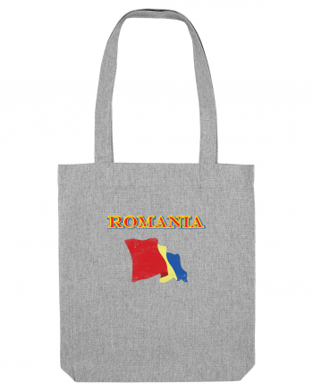 romanian flag Heather Grey