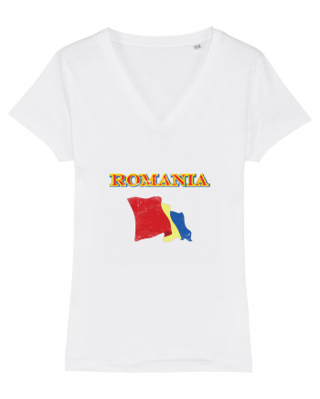 romanian flag White