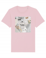 Newspaper pattern Tricou mânecă scurtă Unisex Rocker