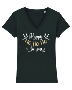 Ho ho ho Tricou mânecă scurtă guler V Damă Evoker