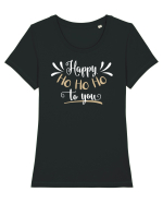 Ho ho ho Tricou mânecă scurtă guler larg fitted Damă Expresser