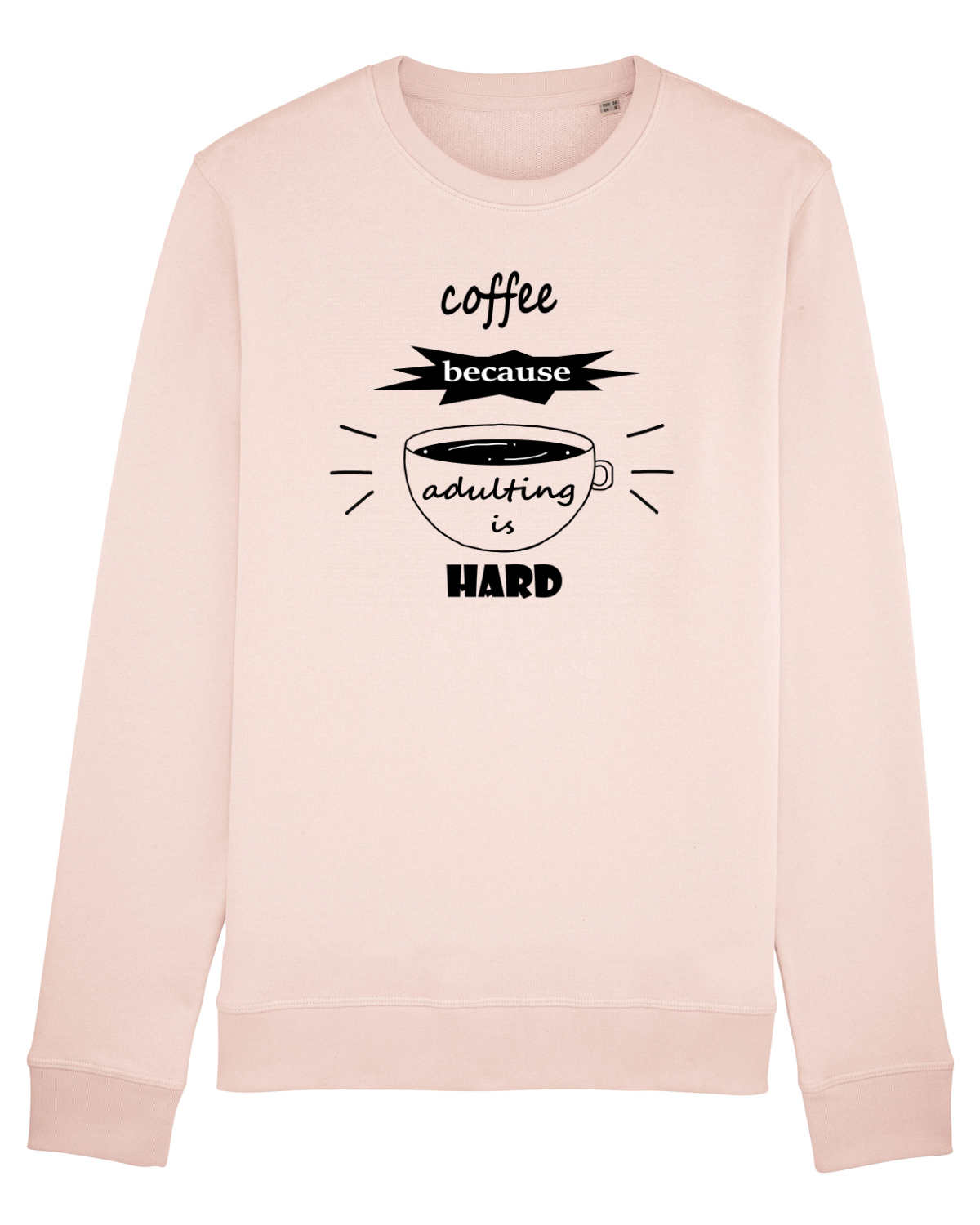 Bluză mânecă lungă Unisex Rise Candy Pink