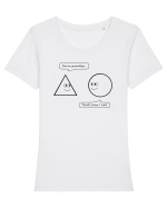 Pointless pun Tricou mânecă scurtă guler larg fitted Damă Expresser