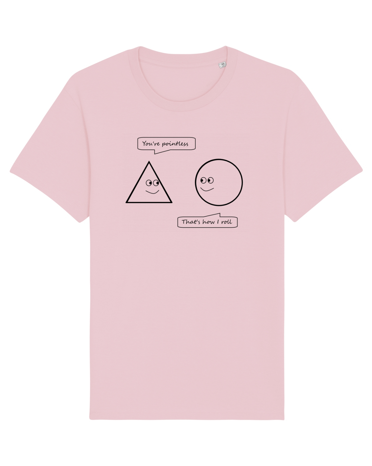 Tricou mânecă scurtă Unisex Rocker Cotton Pink