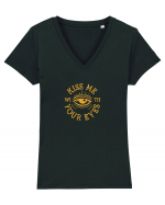 Kiss me with your eyes Tricou mânecă scurtă guler V Damă Evoker