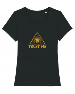 Trust me Tricou mânecă scurtă guler larg fitted Damă Expresser