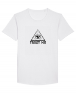 Trust me Tricou mânecă scurtă guler larg Bărbat Skater