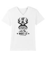 Sper că renii au mâncat lista Tricou mânecă scurtă guler V Bărbat Presenter