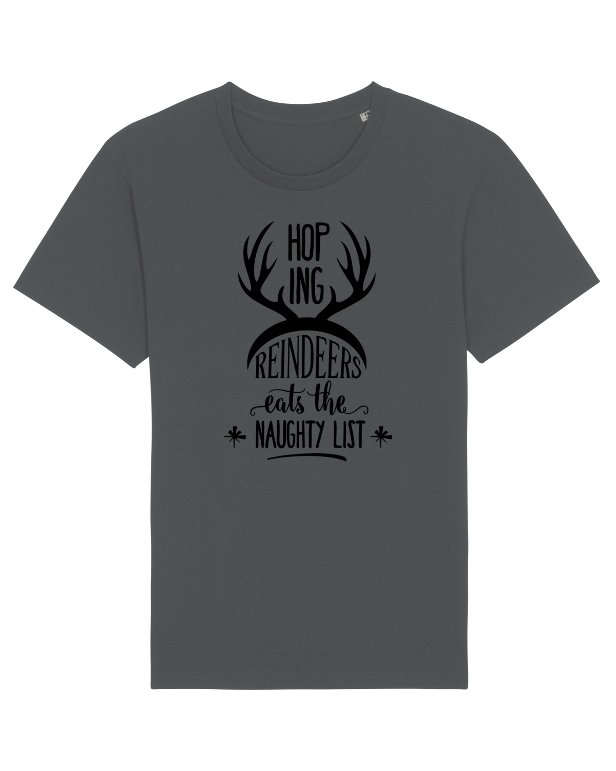 Tricou mânecă scurtă Unisex Rocker Anthracite