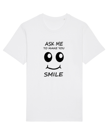 Ask me to make you smile White