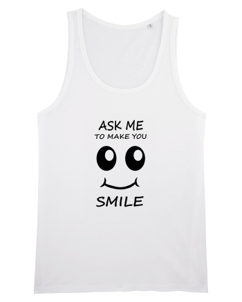 Ask me to make you smile White