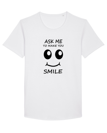 Ask me to make you smile White