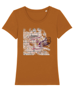 HotRod  Tricou mânecă scurtă guler larg fitted Damă Expresser