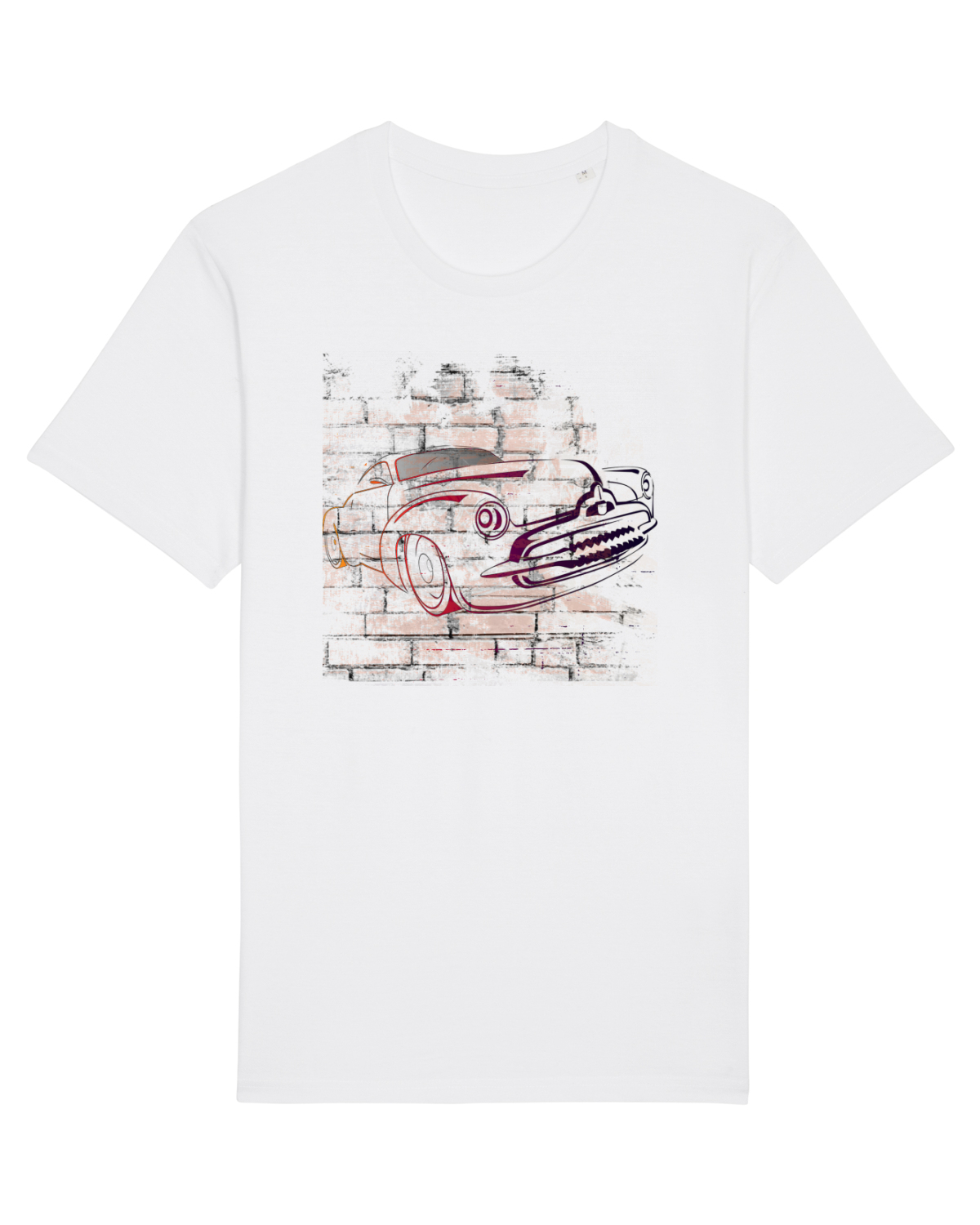 Tricou mânecă scurtă Unisex Rocker White
