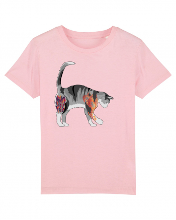 Tattooed Cat 2 Cotton Pink