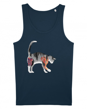 Tattooed Cat 2 Navy