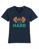 Train HARD Tricou mânecă scurtă guler V Bărbat Presenter