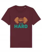 Train HARD Tricou mânecă scurtă Unisex Rocker