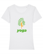 yoga Tricou mânecă scurtă guler larg fitted Damă Expresser