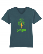 yoga Tricou mânecă scurtă guler V Bărbat Presenter