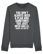 You don't always need a plan bro... Bluză mânecă lungă Unisex Rise