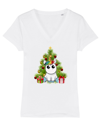 Christmas Unicorn White