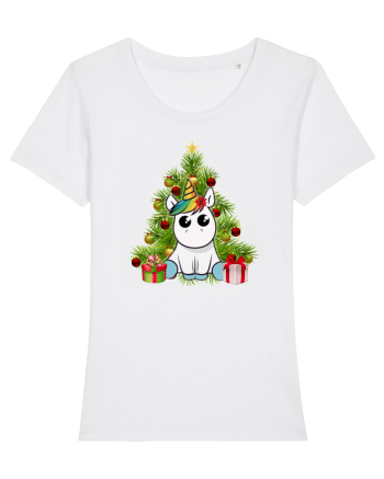 Christmas Unicorn White