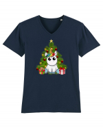 Christmas Unicorn Tricou mânecă scurtă guler V Bărbat Presenter