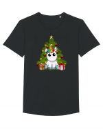 Christmas Unicorn Tricou mânecă scurtă guler larg Bărbat Skater