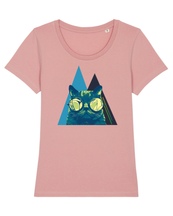 Cool Cat with glasses Canyon Pink