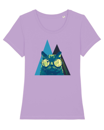 Cool Cat with glasses Lavender Dawn