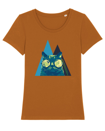 Cool Cat with glasses Roasted Orange
