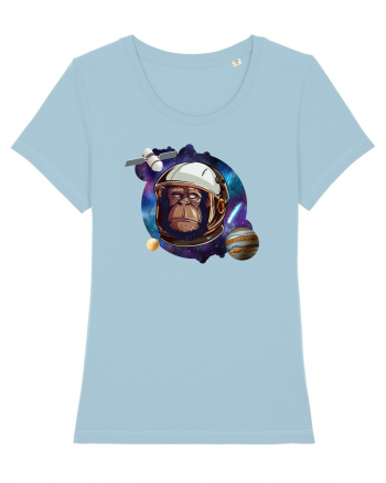 Chimp Astronaut Sky Blue