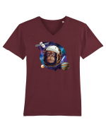 Chimp Astronaut Tricou mânecă scurtă guler V Bărbat Presenter