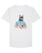 COOL French Bulldog Tricou mânecă scurtă guler larg Bărbat Skater