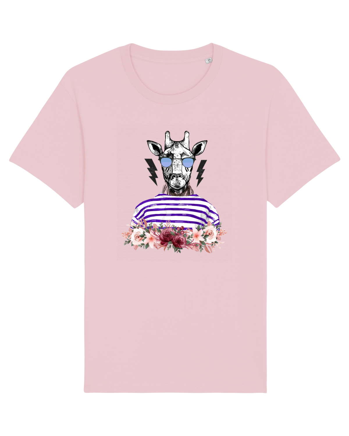 Tricou mânecă scurtă Unisex Rocker Cotton Pink