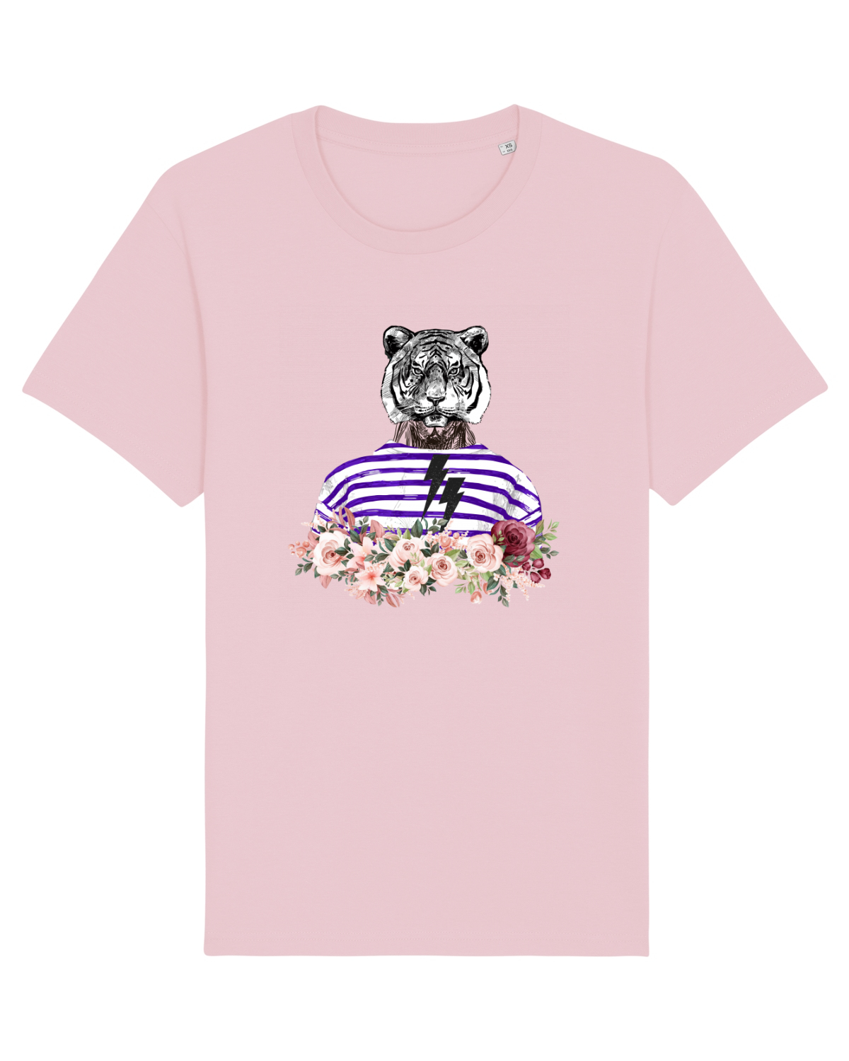 Tricou mânecă scurtă Unisex Rocker Cotton Pink