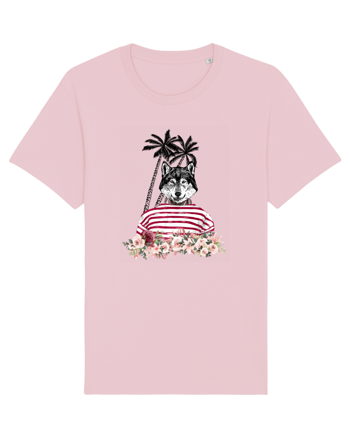 Tricou mânecă scurtă Unisex Rocker Cotton Pink