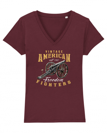 Vintage American Freedom Fighters Burgundy