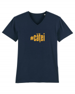 #căței Tricou mânecă scurtă guler V Bărbat Presenter