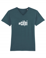 #căței Tricou mânecă scurtă guler V Bărbat Presenter